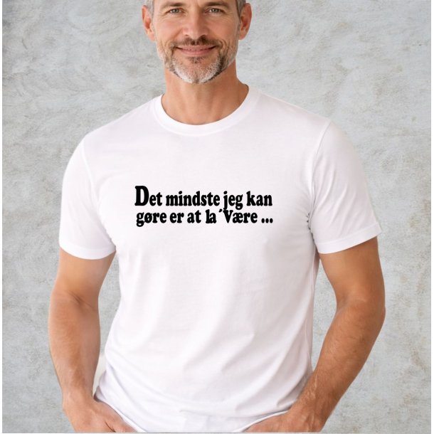 Det mindste jeg kan g�re er at la�v�re .