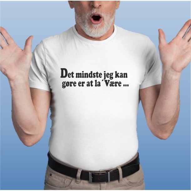 Det mindste jeg kan gre er at lavre .
