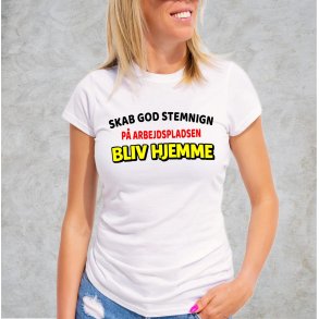 Skab god stemning p� arbejdspladesen.