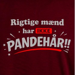 Rigtige m�nd har Ikke pandeh�r