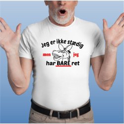 Jeg er ikke stdig men jeg har bare ret