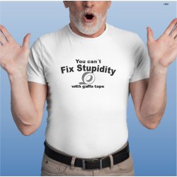 You can not fix stupidity with gaffatape