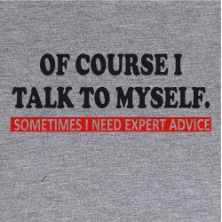 Of course I talk to myself