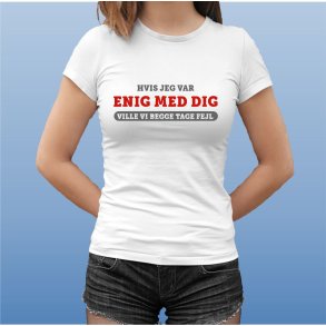 Hvis jeg var enig med dig  