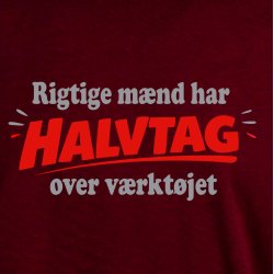Rigtige m�nd har halvtag over v�rkt�jets shirt