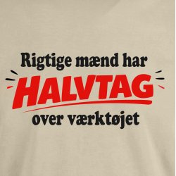 Rigtige m�nd har halvtag over v�rkt�jets shirt