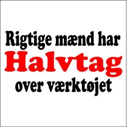 Rigtige mnd har halvtag over vrktjets shirt