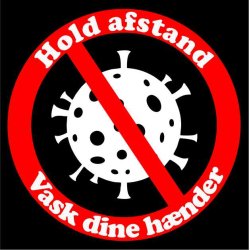 Hold afstand og vask dine hnder.