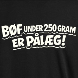 B�f under 250 gram er p�l�g