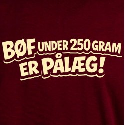 B�f under 250 gram er p�l�g