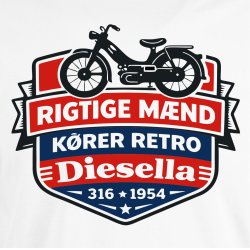 Rigtige m�nd K�rer Retro Diesella.