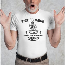 Rigtige m�nd vejer over 90 kg 