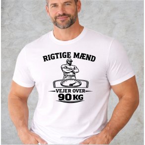 Rigtige m�nd vejer over 90 kg 