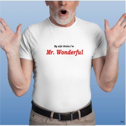 My wife thinks I�m Mr. Wonderful