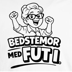 Bedstemor med fut i.