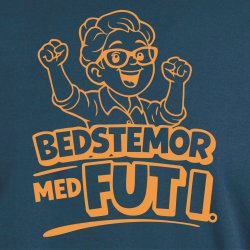 Bedstemor med fut i.