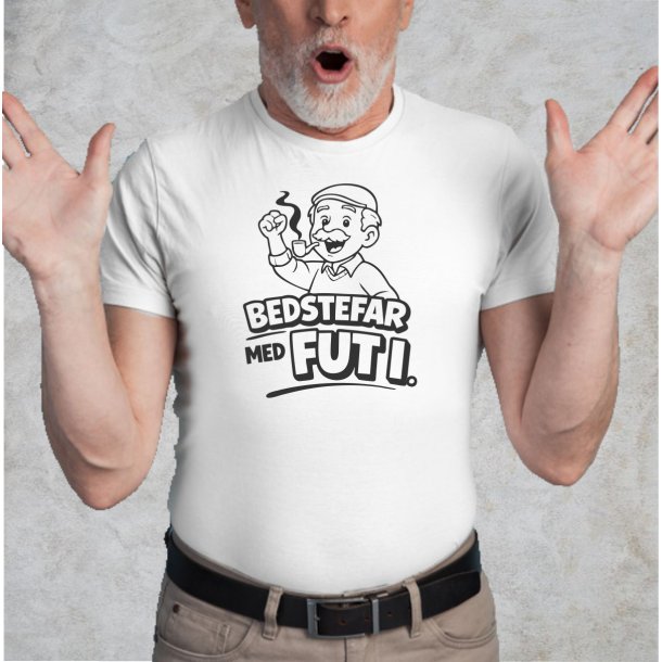 Bedstefar med fut i.