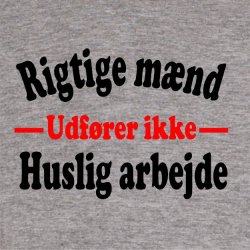 Rigtige mnd udfrer ikke huslig arbejde