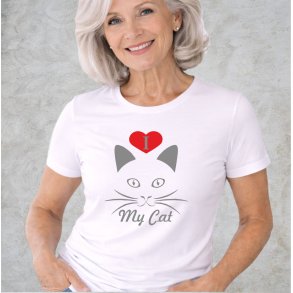 I love my cat.