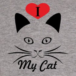 I love my cat.