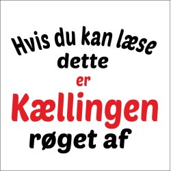 Hvis du kan lse dette er kllingen faldt af