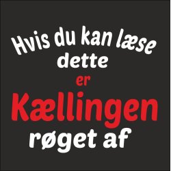 Hvis du kan lse dette er kllingen faldt af