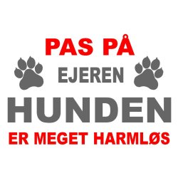 Pas  p ejeren hunden er harmls