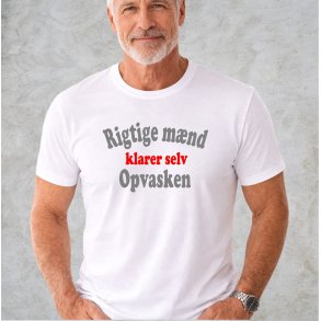 Rigtige m�nd klare selv opvasken.