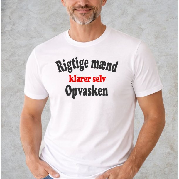 Rigtige m�nd klare selv opvasken.