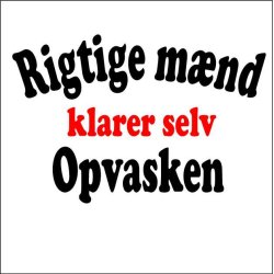 Rigtige mnd klare selv opvasken.