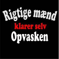 Rigtige mnd klare selv opvasken.