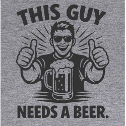 This guy needs a beer.