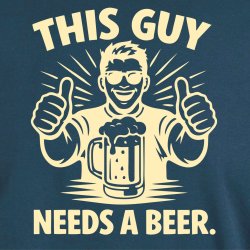 This guy needs a beer.