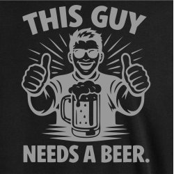 This guy needs a beer.