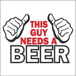 This guy needs a beer.