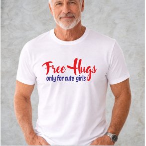 Free hugs only for cute girls