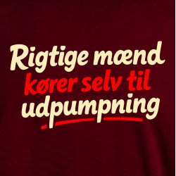 Rigtige m�nd k�rer selv til udpumpning