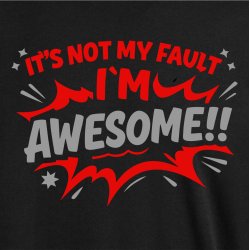It is not my fault I�m awesome!