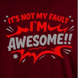 It is not my fault I�m awesome!