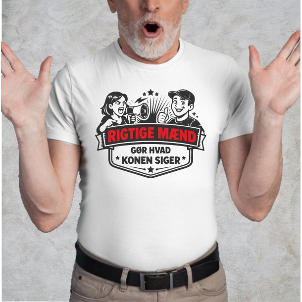 Rigtige m�nd g�r som konen siger