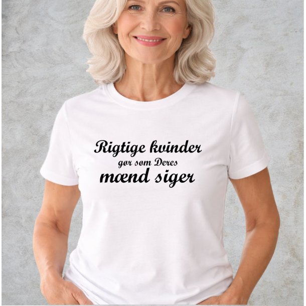 Rigtige kvinder g�r som deres m�nd siger