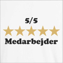 Fem stjernet medarbejder 