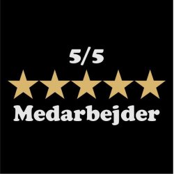 Fem stjernet medarbejder 