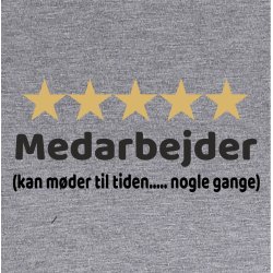 Fem stjernet medarbejder 