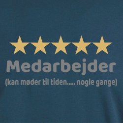 Fem stjernet medarbejder 