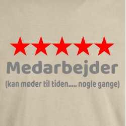 Fem stjernet medarbejder 