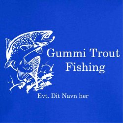 Gummi rout Fishing  T-shirt m V-hals ..