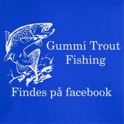 Gummi rout Fishing  T-shirt m V-hals ..