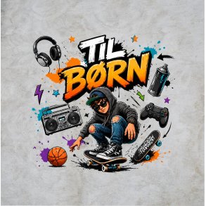 Sjove b&oslash;rne T-shirt.